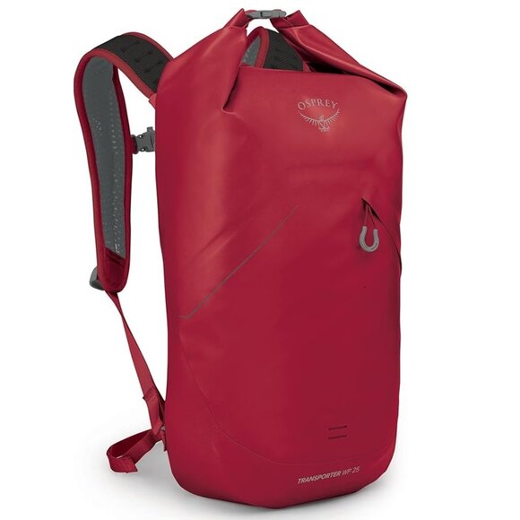 NWT Osprey Transporter WP 25L Roll Top Waterproof Laptop Backpack Poinsettia Red